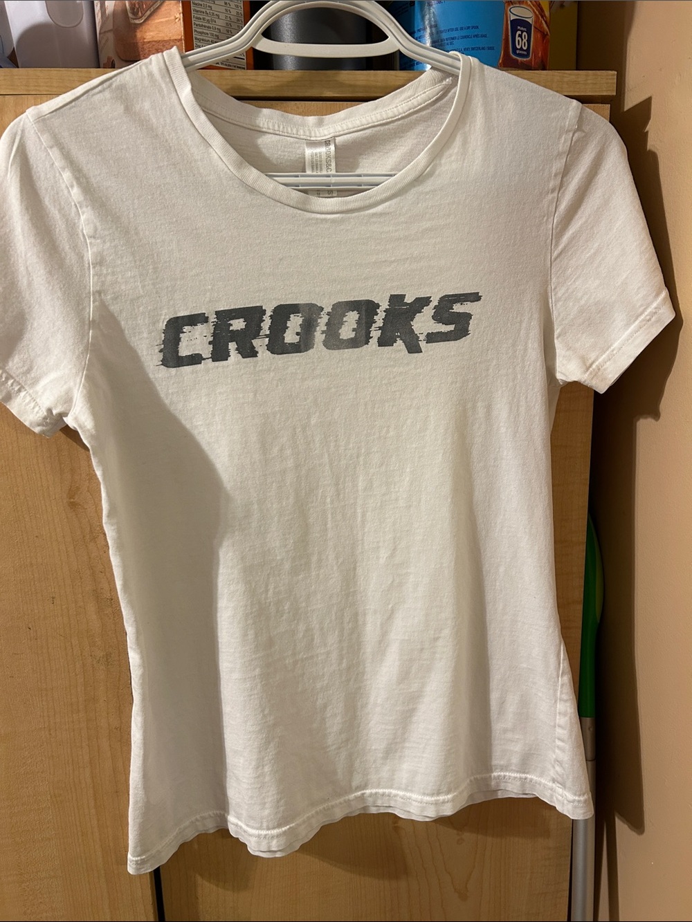 Crooks White Short-Sleeve Logo Tee
